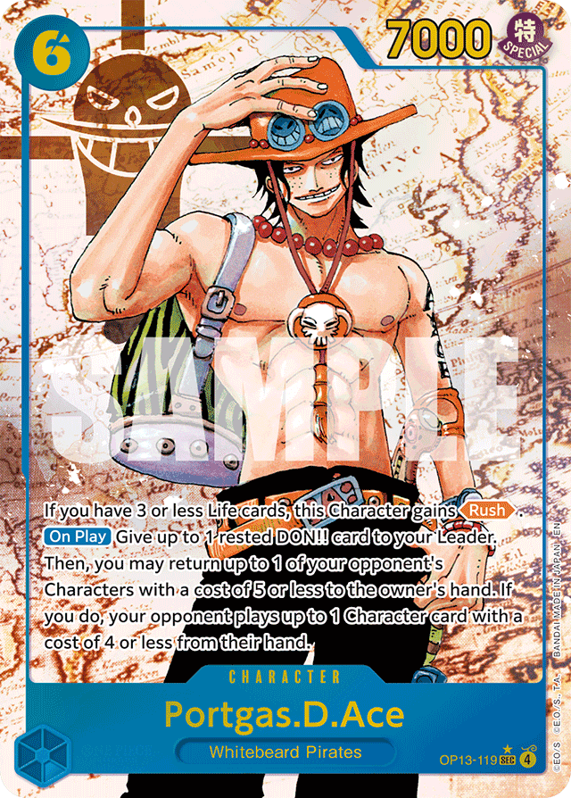 Portgas.D.Ace (119) (Parallel) - Carrying On His Will - SEC - OP13-119
