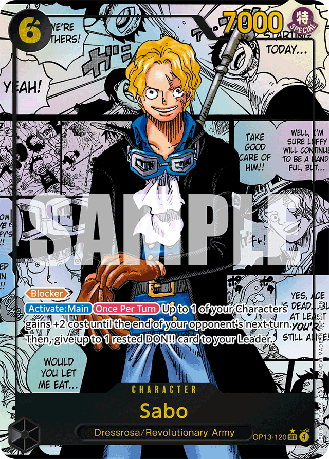 Sabo (120) (Super Alternate Art) - Carrying On His Will - SEC - OP13-120