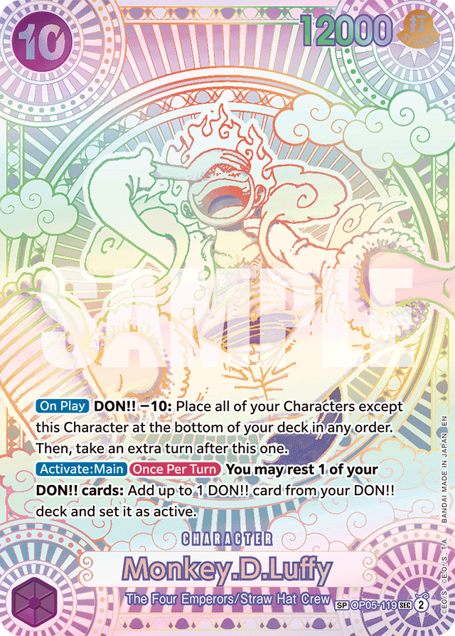 Monkey.D.Luffy (119) (SP) - A Fist of Divine Speed - SEC - OP05-119