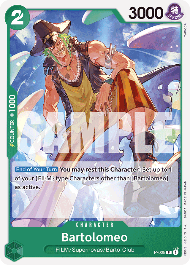 Bartolomeo (P-029) (Reprint) - Premium Booster -The Best- - PR - P-029