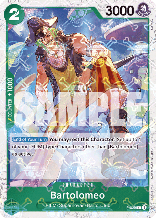 Bartolomeo (P-029) (Jolly Roger Foil) - Premium Booster -The Best- - PR - P-029