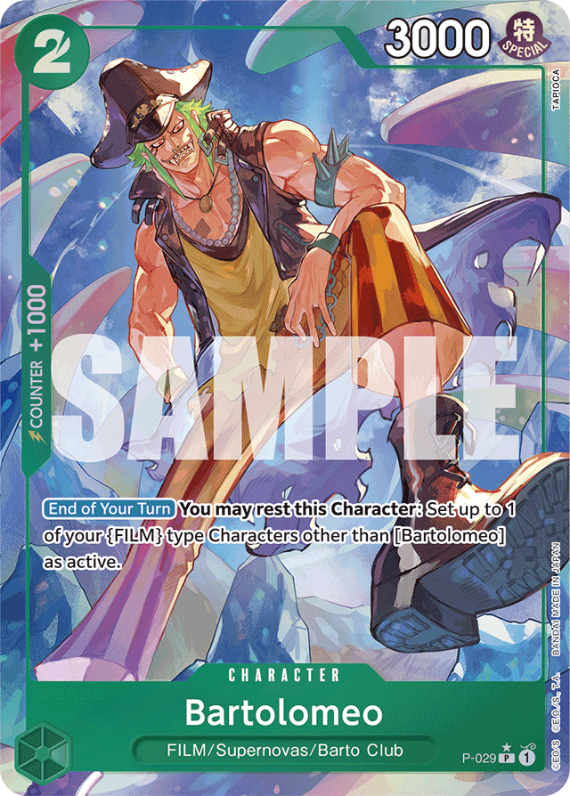 Bartolomeo (P-029) (Full Art) - Premium Booster -The Best- - PR - P-029