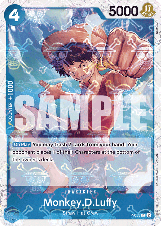 Monkey.D.Luffy (P-055) (Jolly Roger Foil) - Premium Booster -The Best- - PR - P-055