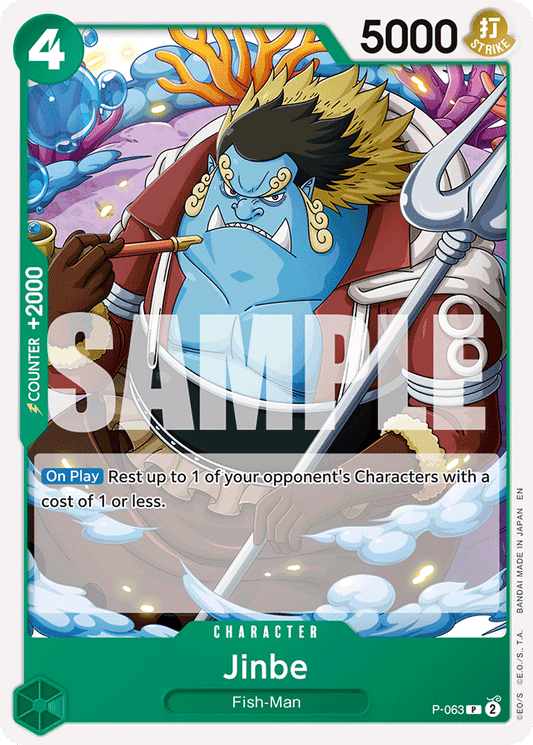 Jinbe - P-063 (Reprint) - Premium Booster -The Best- Vol. 2 - PR - P-063