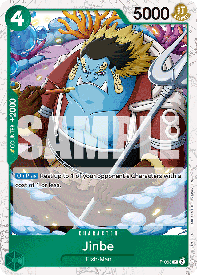 Jinbe - P-063 (Pirate Foil) - Premium Booster -The Best- Vol. 2 - PR - P-063