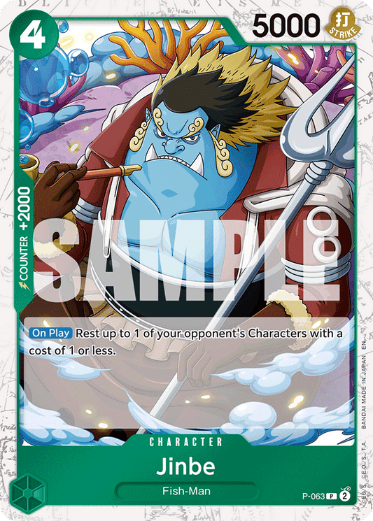 Jinbe - P-063 (Pirate Foil) - Premium Booster -The Best- Vol. 2 - PR - P-063