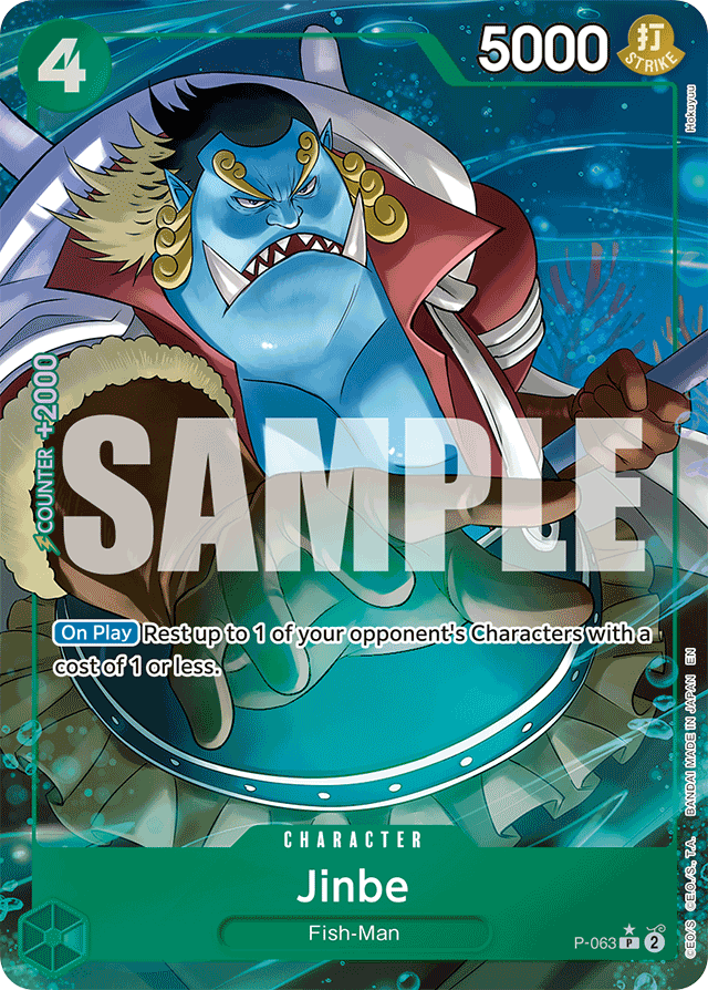 Jinbe - P-063 (Alternate Art) - Premium Booster -The Best- Vol. 2 - PR - P-063