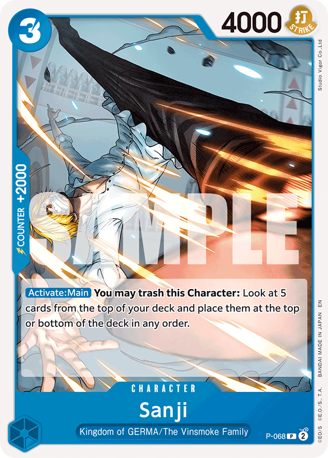 Sanji - P-068 (Reprint) - Premium Booster -The Best- Vol. 2 - PR - P-068