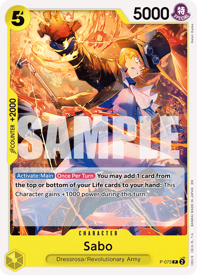 Sabo - P-073 (Reprint) - Premium Booster -The Best- Vol. 2 - PR - P-073