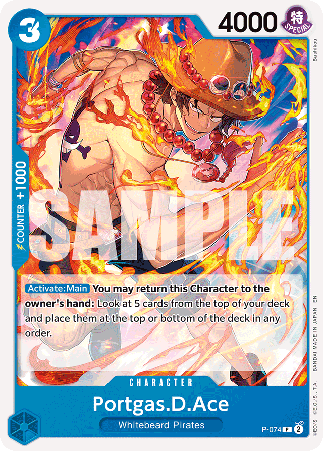 Portgas.D.Ace - P-074 (Reprint) - Premium Booster -The Best- Vol. 2 - PR - P-074