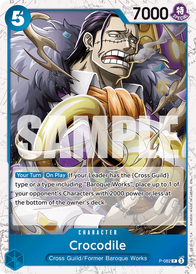 Crocodile - P-082 (Pirate Foil) - Premium Booster -The Best- Vol. 2 - PR - P-082