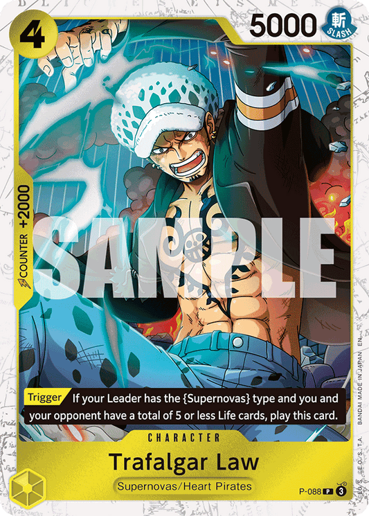 Trafalgar Law -  P-088 (Pirate Foil) - Premium Booster -The Best- Vol. 2 - PR - P-088