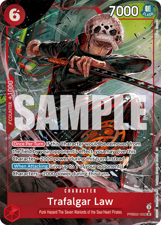 Trafalgar Law - PRB02-002 (Alternate Art) - Premium Booster -The Best- Vol. 2 - SR - PRB02-002