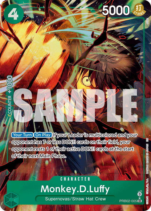 Monkey.D.Luffy - PRB02-005 (Alternate Art) - Premium Booster -The Best- Vol. 2 - SR - PRB02-005