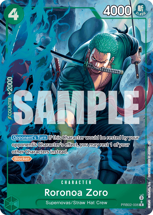 Roronoa Zoro - PRB02-006 (Alternate Art) - Premium Booster -The Best- Vol. 2 - R - PRB02-006