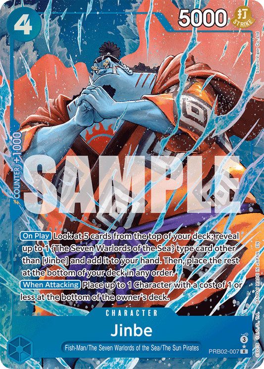 Jinbe - PRB02-007(Alternate Art) - Premium Booster -The Best- Vol. 2 - R - PRB02-007