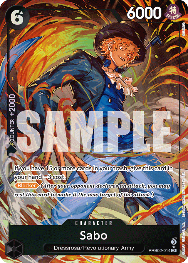 Sabo - PRB02-014 (Alternate Art) - Premium Booster -The Best- Vol. 2 - SR - PRB02-014