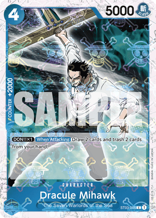 Dracule Mihawk (ST03-005) (Jolly Roger Foil) - Premium Booster -The Best- - C - ST03-005