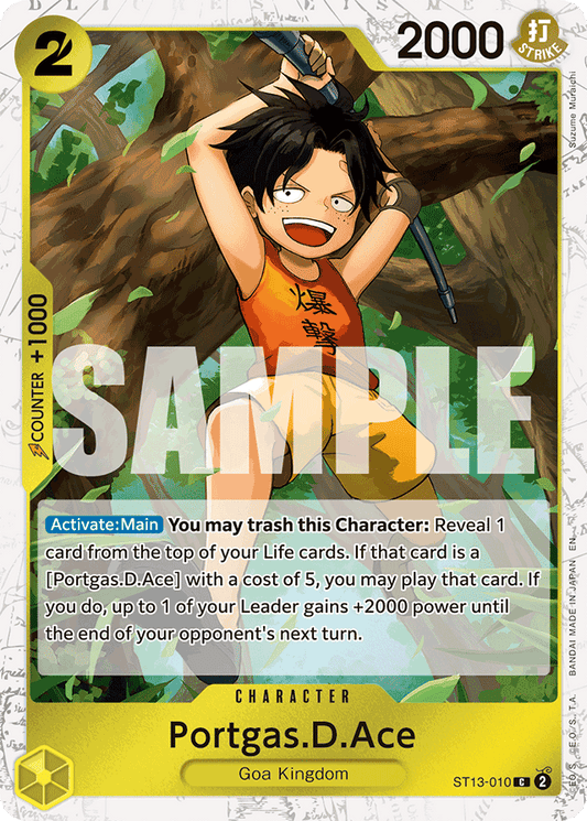 Portgas.D.Ace - ST13-010 (Pirate Foil) - Premium Booster -The Best- Vol. 2 - C - ST13-010
