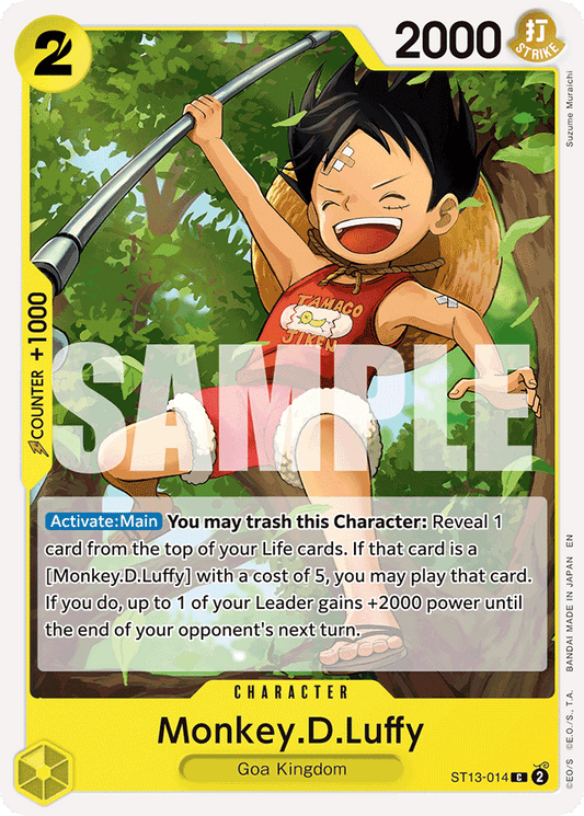 Monkey.D.Luffy - ST13-014 (Reprint) - Premium Booster -The Best- Vol. 2 - C - ST13-014