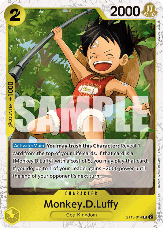 Monkey.D.Luffy - ST13-014 (Pirate Foil) - Premium Booster -The Best- Vol. 2 - C - ST13-014
