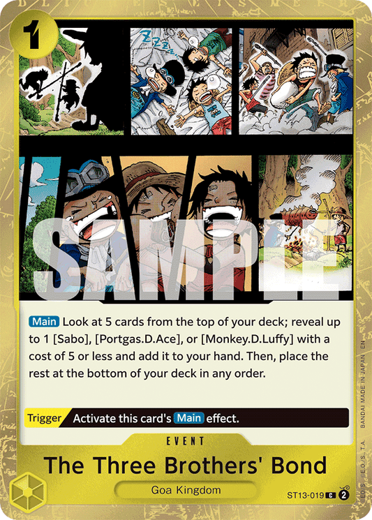 The Three Brothers' Bond (Pirate Foil) - Premium Booster -The Best- Vol. 2 - C - ST13-019