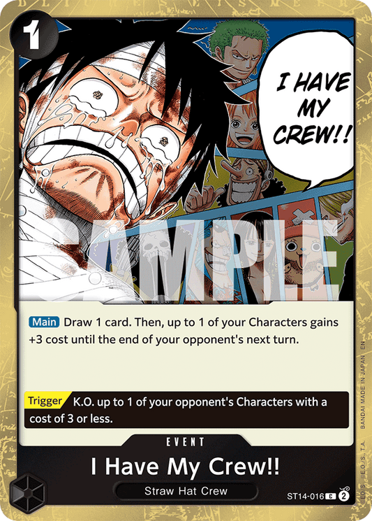 I Have My Crew!! (Pirate Foil) - Premium Booster -The Best- Vol. 2 - C - ST14-016