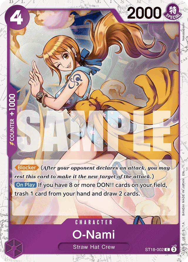 O-Nami (Pirate Foil) - Premium Booster -The Best- Vol. 2 - C - ST18-002
