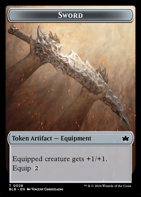 Sword Token - Bloomburrow - T - 28