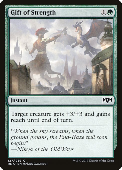 Gift of Strength - Ravnica Allegiance - C - 127