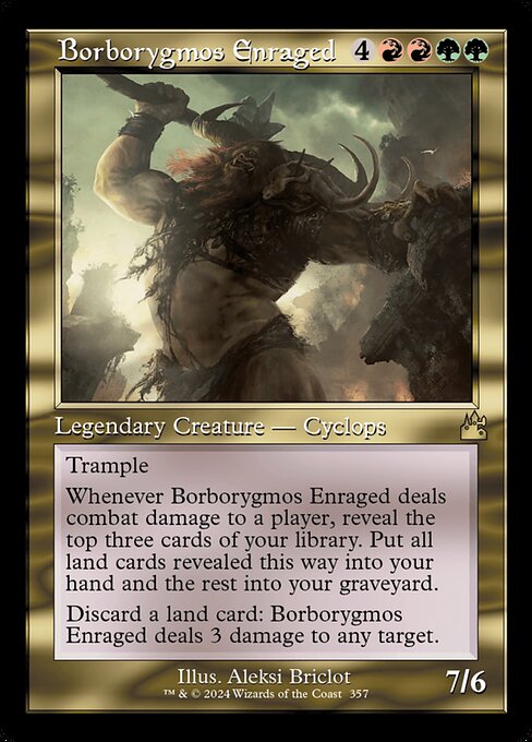 Borborygmos Enraged (Retro Frame) - Ravnica Remastered - R - 357