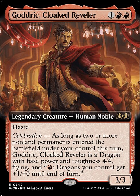 Goddric, Cloaked Reveler (Extended Art) - Wilds of Eldraine - R - 347
