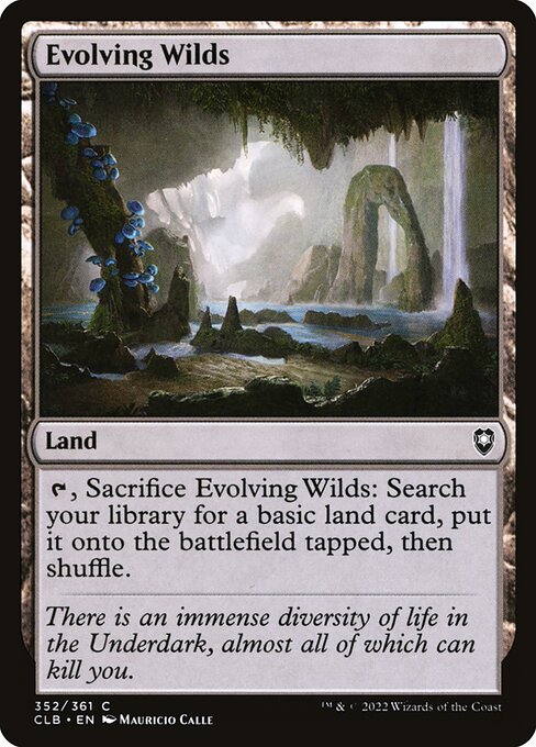 Evolving Wilds - Commander Legends: Battle for Baldur's Gate - C - 352