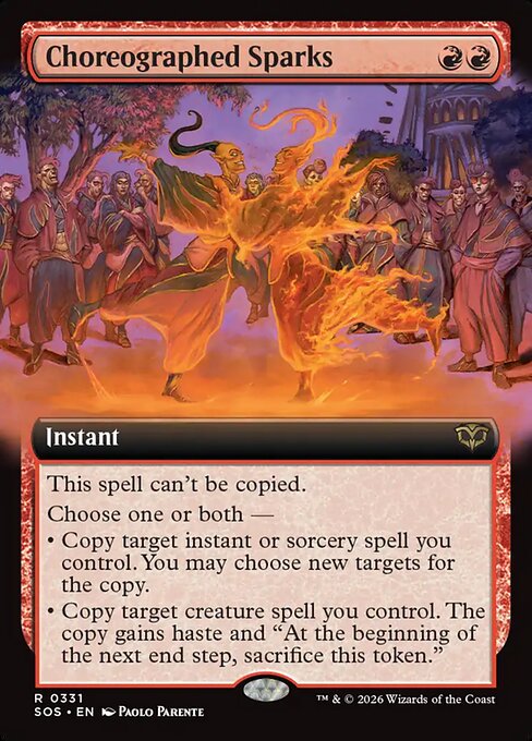 Choreographed Sparks (Extended Art) - Secrets of Strixhaven - R - 331