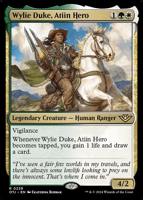 Wylie Duke, Atiin Hero - Outlaws of Thunder Junction - R - 239
