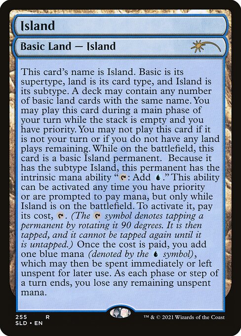 Island (255) (Full-Text Lands) - Secret Lair Drop Series - R - 255