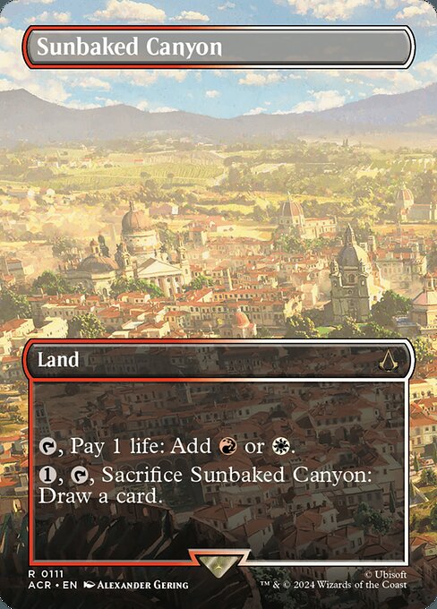 Sunbaked Canyon (Borderless) - Universes Beyond: Assassin's Creed - R - 111