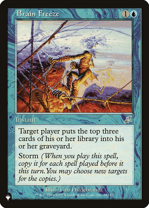 Brain Freeze - The List Reprints - U - 29/143