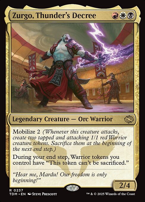 Zurgo, Thunder's Decree - Tarkir: Dragonstorm - R - 237
