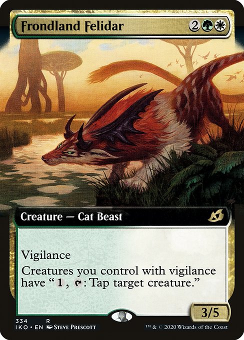 Frondland Felidar (Extended Art) - Ikoria: Lair of Behemoths - R - 334