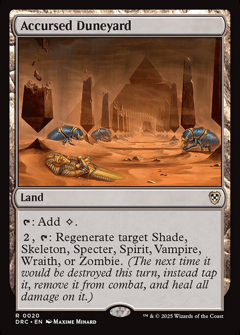 Accursed Duneyard - Commander: Aetherdrift - R - 20