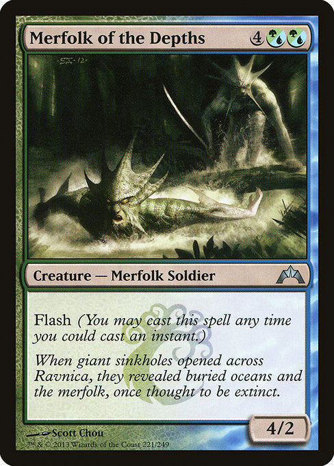 Merfolk of the Depths - Gatecrash - U - 221