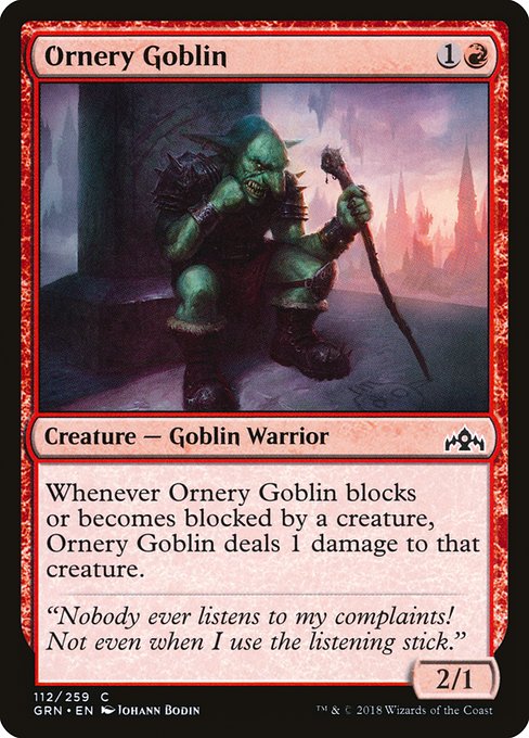 Ornery Goblin - Guilds of Ravnica - C - 112