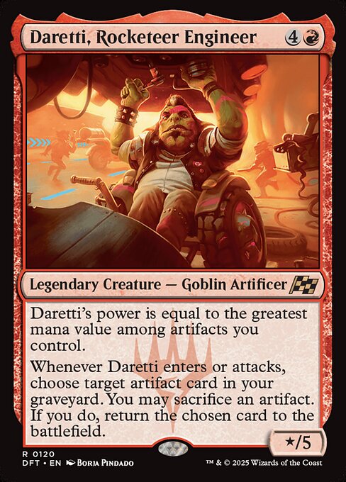 Daretti, Rocketeer Engineer - Promo Pack: Aetherdrift - R - 120