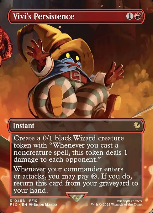 Vivi's Persistence (Borderless) - Commander: FINAL FANTASY - R - 458