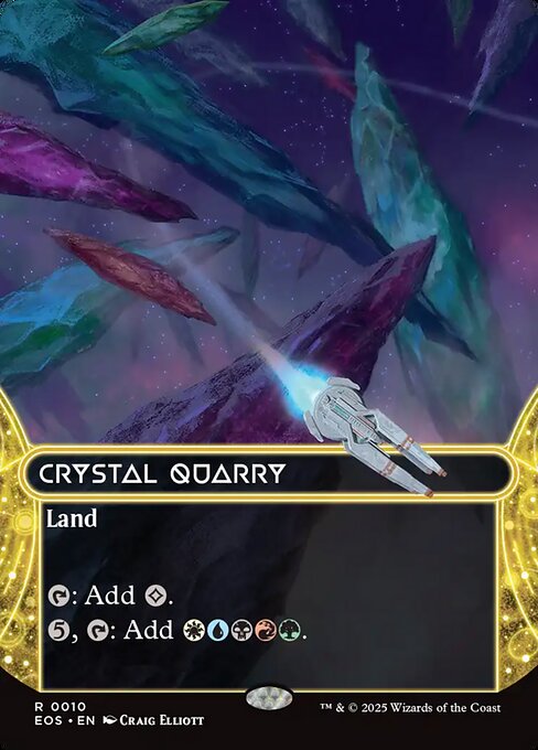 Crystal Quarry (0010) (Borderless) - Edge of Eternities: Stellar Sights - R - 10