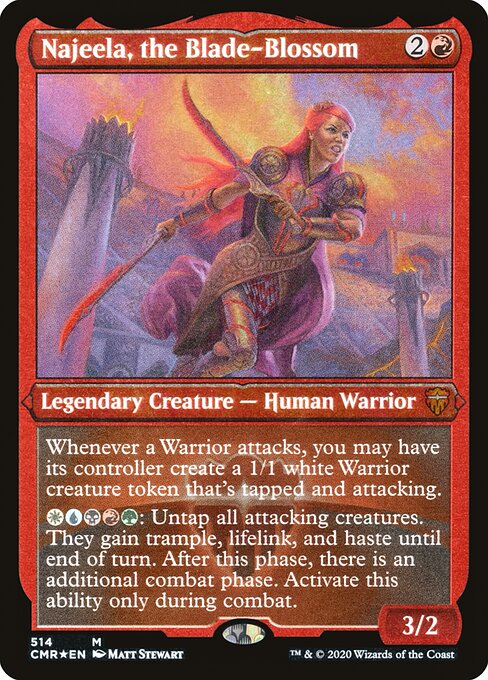Najeela, the Blade-Blossom (Foil Etched) - Commander Legends - M - 514