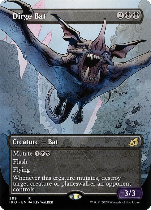 Dirge Bat (Showcase) - Ikoria: Lair of Behemoths - R - 289