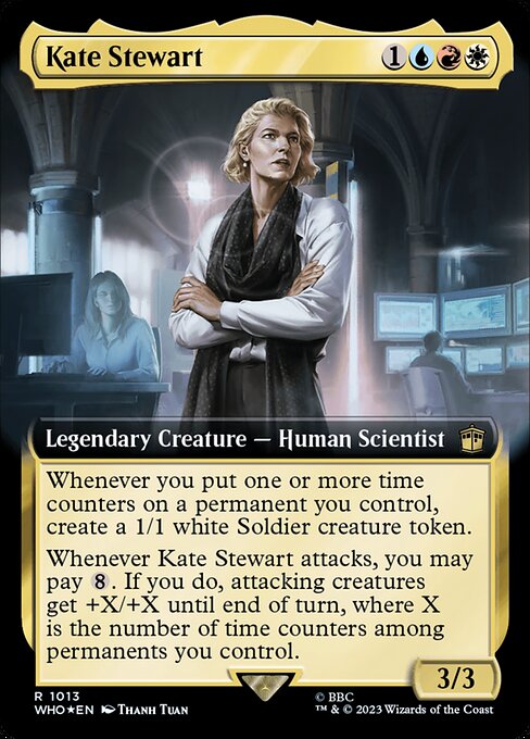 Kate Stewart (Extended Art) (Surge Foil) - Universes Beyond: Doctor Who - R - 1013