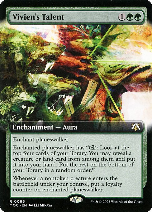 Vivien's Talent (Extended Art) - Commander: March of the Machine - R - 86